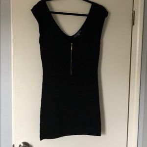 Black mini dress